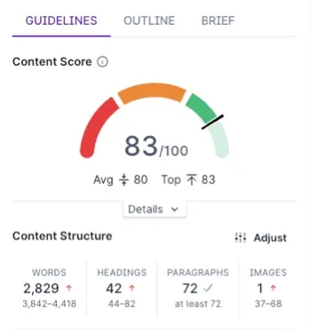 Surfer Content SEO Optimization