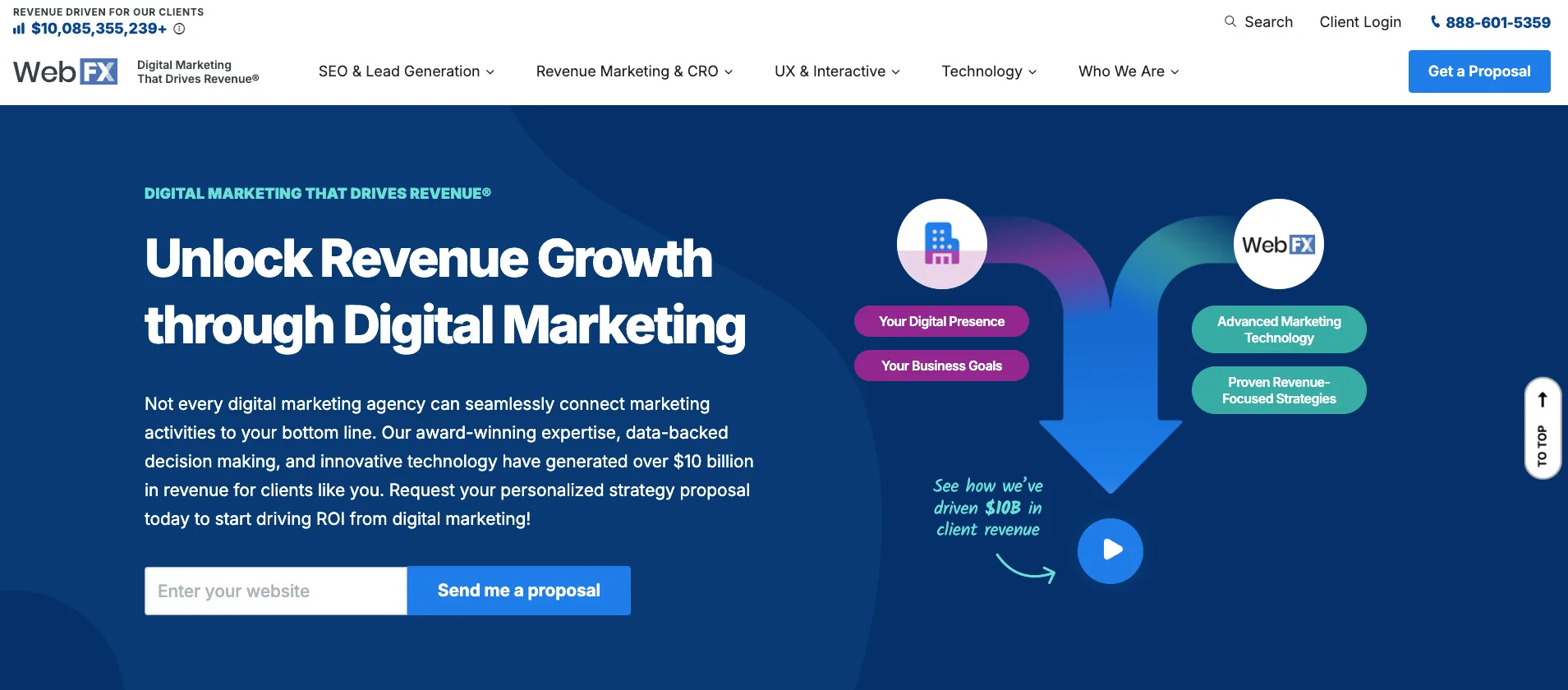 WebFX B2B SEO agency