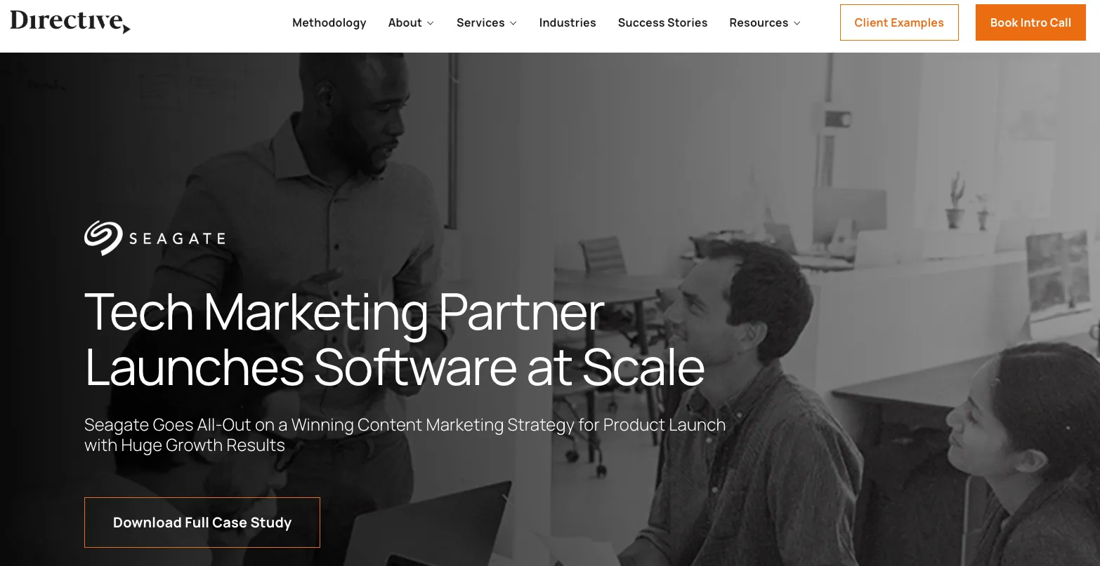 Seagate B2B SEO case study 