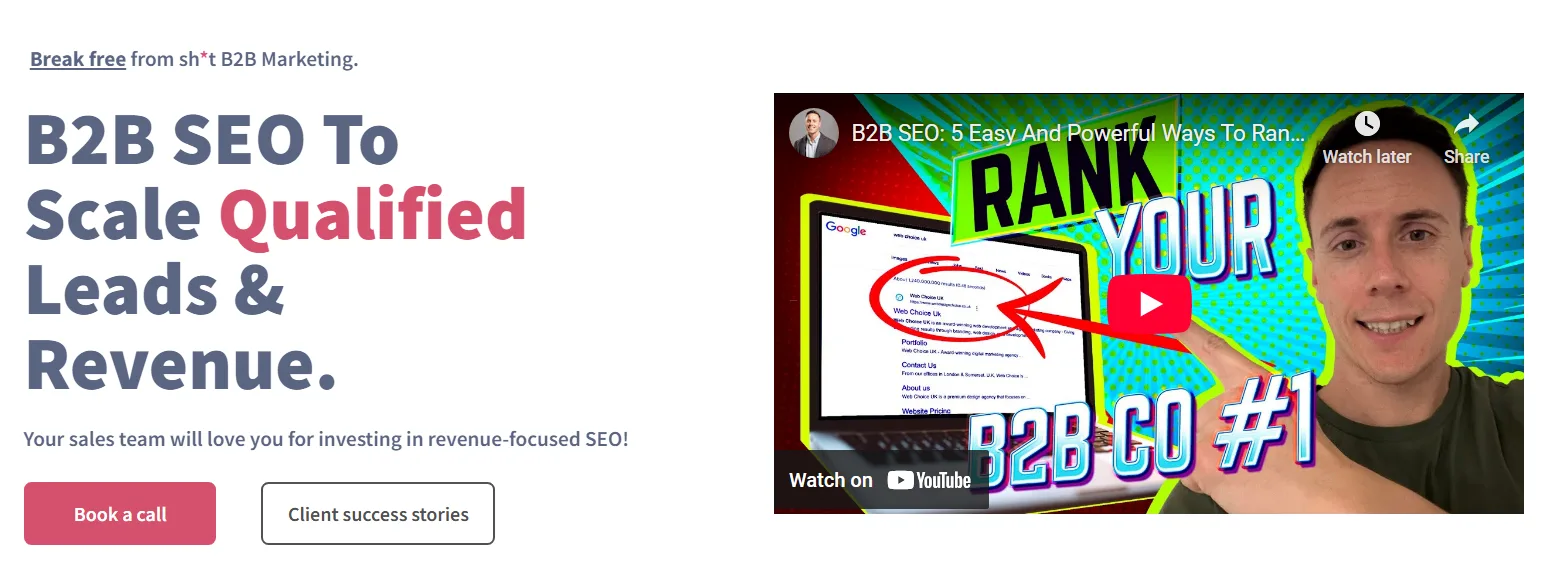 Breaking B2B Homepage