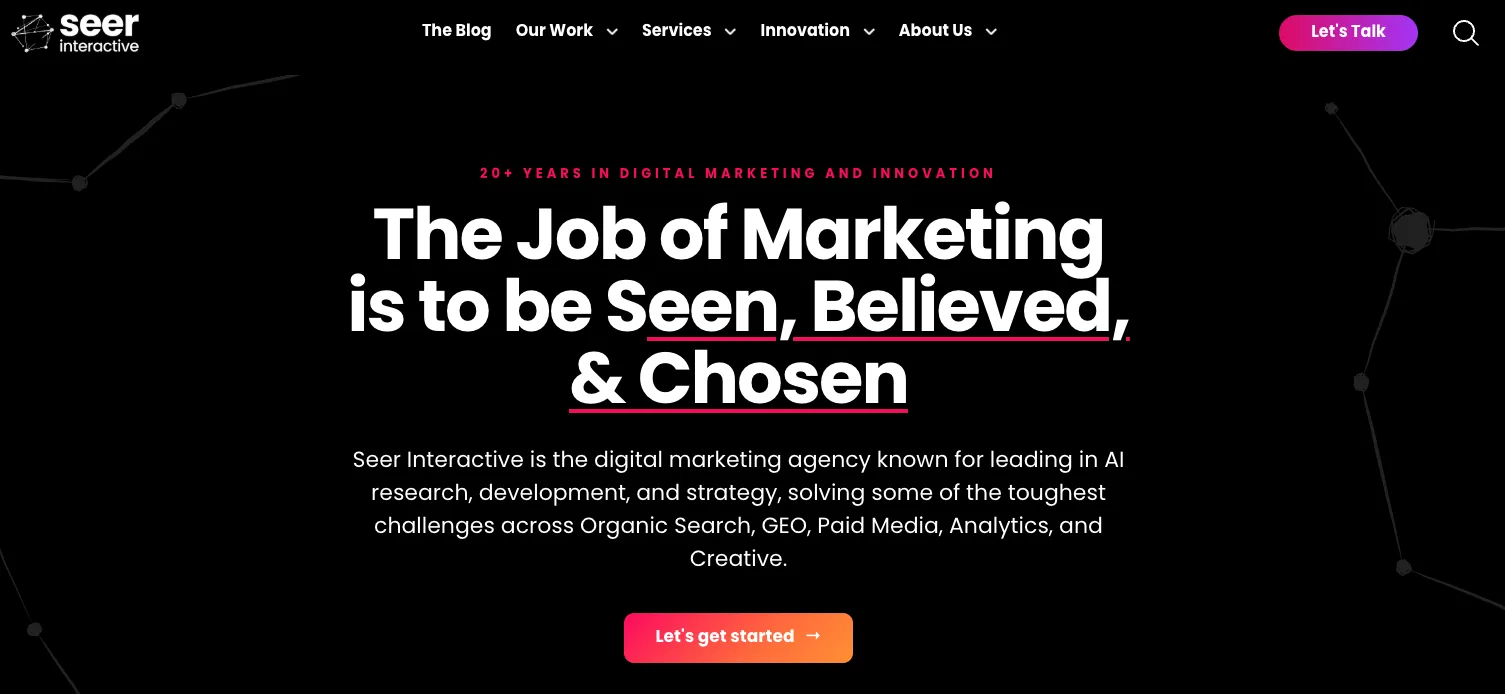 Seer Interactive full-service digital marketing agency