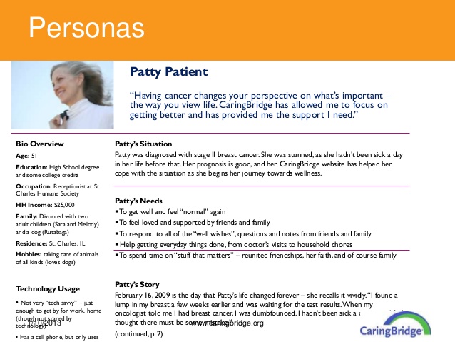 Patty Patient Persona