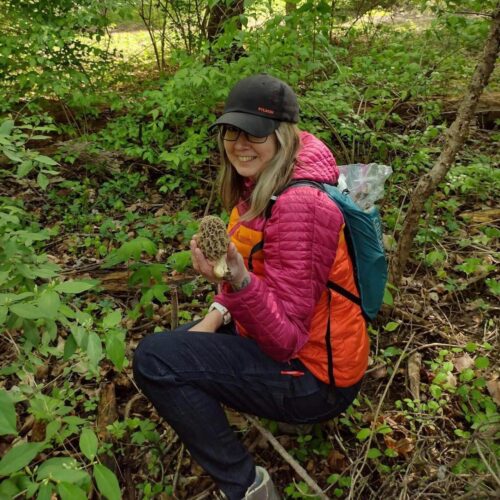 Jenny, B2B SaaS content marketing manager, searching for morel mushrooms.