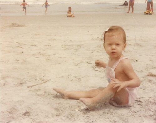 Erin, B2B SaaS content writing strategist, as a baby.