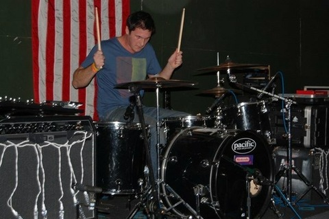 Jake from Virayo SEO Account Management on the Drums